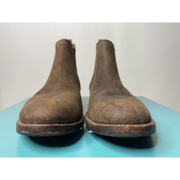 Adelante Chelsea Boots Brown Leather Slip On Ankle Low Women's 11 - Picture 5 of 13